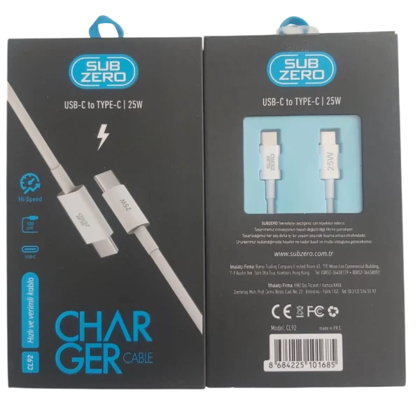 USB-C TO TYPE-C KABLO